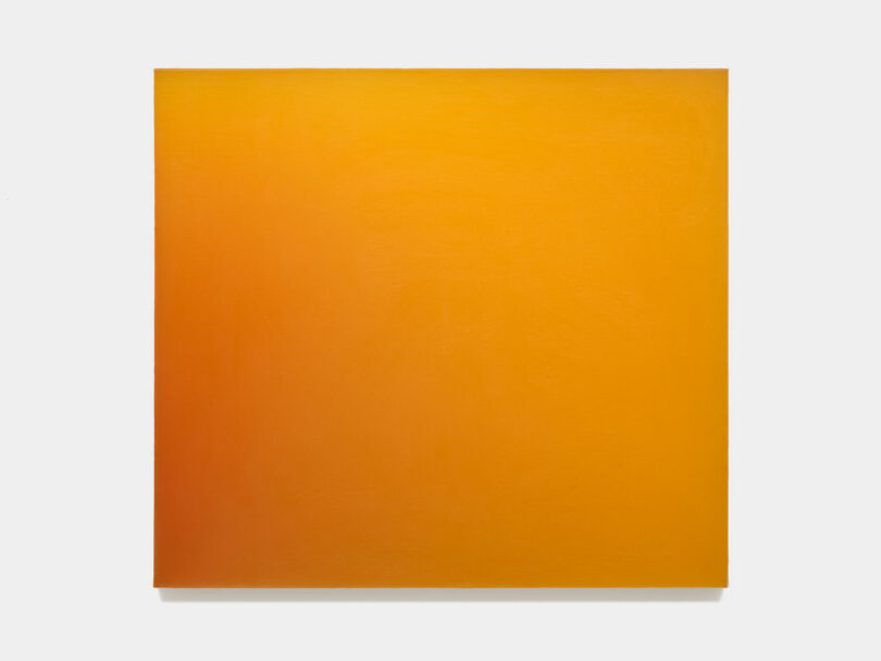 Monochrome orange painting